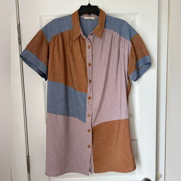 NWOT Sessun Volcano shirt dress - Picture 5 of 5